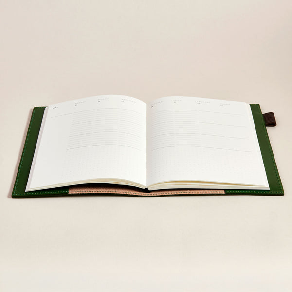 2027 Diary + Leather Cover Set