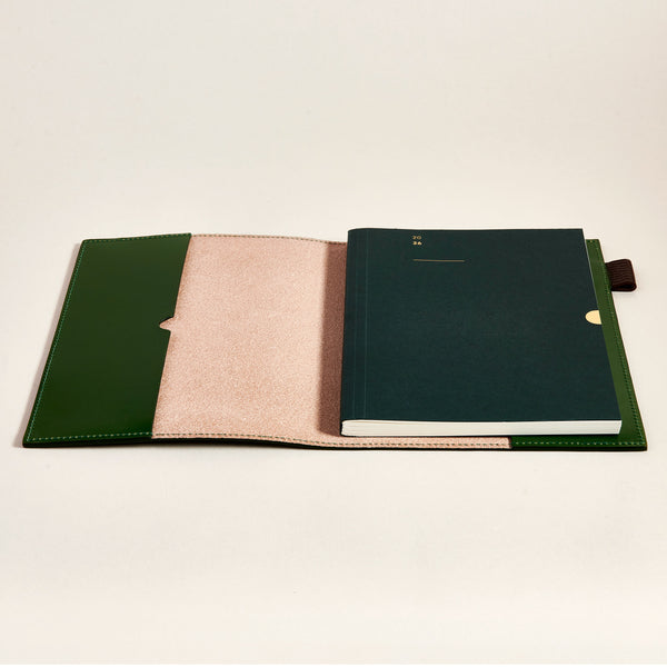 2027 Diary + Leather Cover Set | Avocado