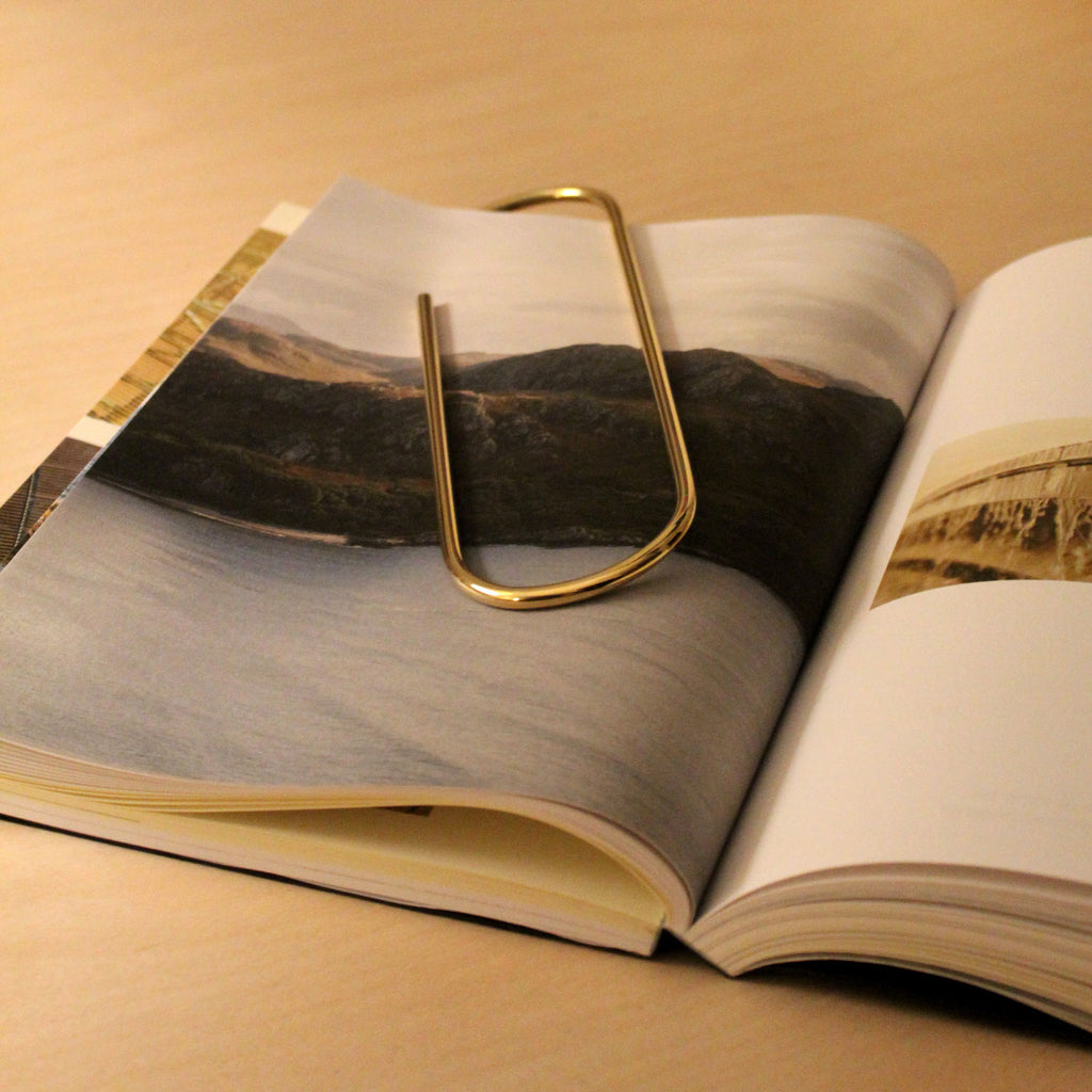 Carl Auböck Paperclip in Solid Brass, for Mark+Fold, luxury desk object, made in Vienna