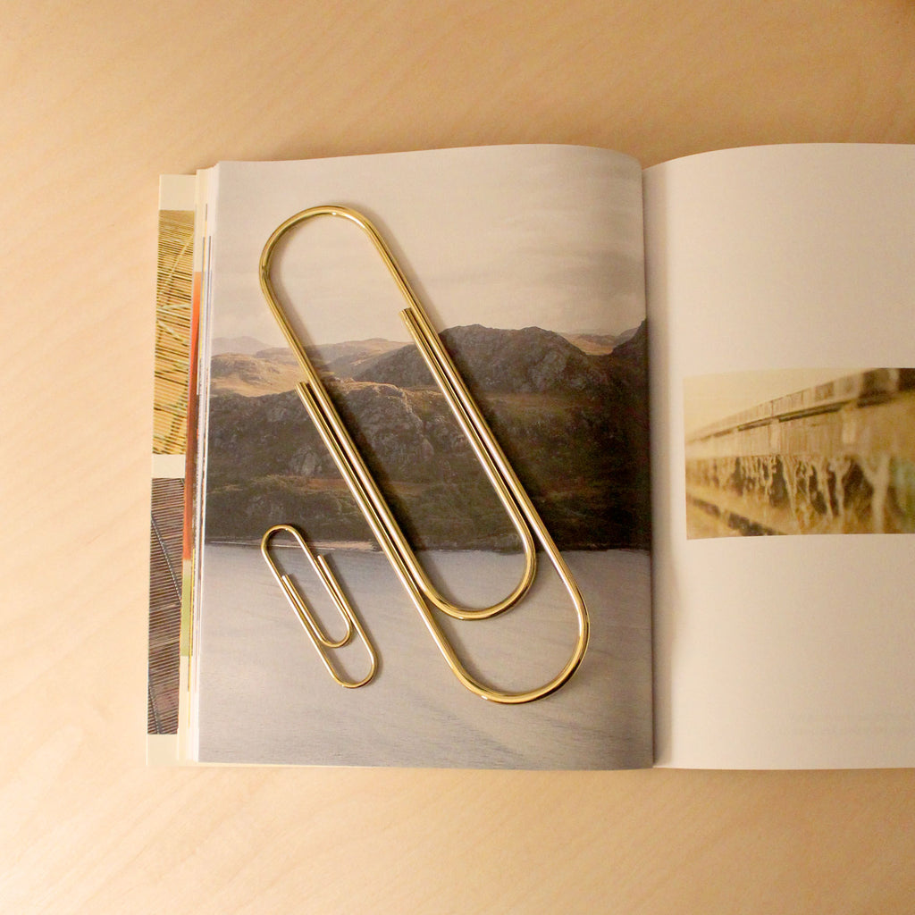 Carl Auböck Paperclip in Solid Brass, for Mark+Fold, luxury desk object, made in Vienna