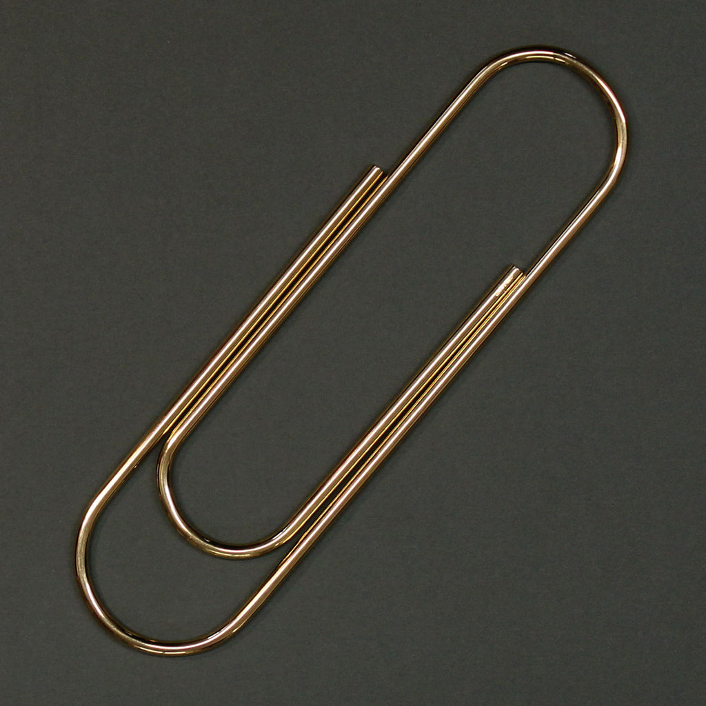 Carl Auböck Paperclip in Solid Brass, for Mark+Fold, luxury desk object, made in Vienna