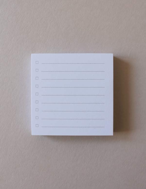 Mark+Fold sticky notes post-its, mint green yellow square grid, printed in the UK